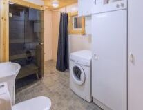 indoor, floor, sink, home appliance, bathroom, plumbing fixture, toilet, shower, washing machine, bathroom accessory